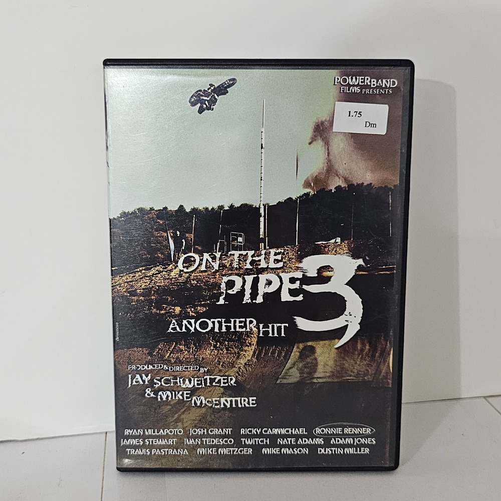 On the Pipe 3 Another Hit DVD Powerband Films Motocross FMX Travis Pastrana 2006
